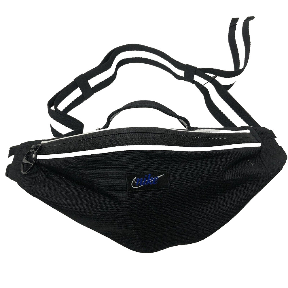 Nike Heritage Retro Fanny Pack Small Black and White Belt Bag NWT
